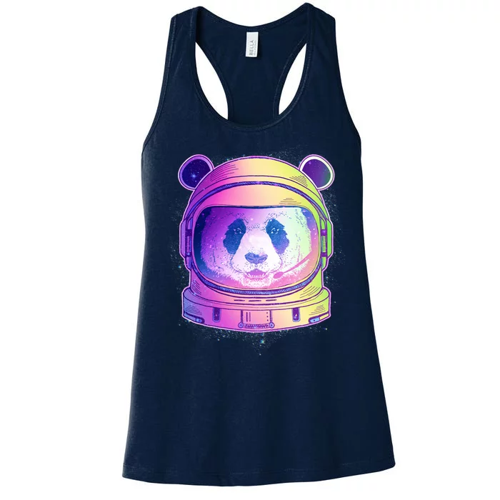 Space Astro Panda Women's Racerback Tank