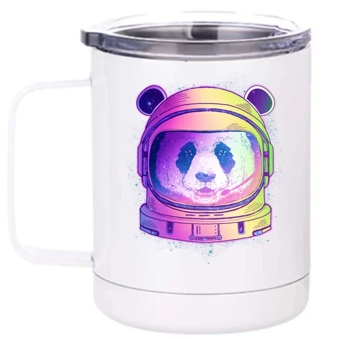 Space Astro Panda Front & Back 12oz Stainless Steel Tumbler Cup