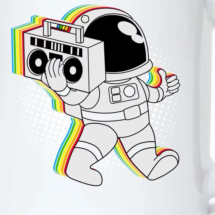 Space Astronaut Boombox Black Color Changing Mug