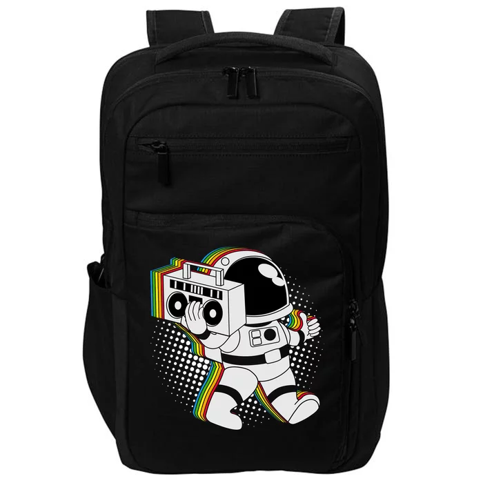 Space Astronaut Boombox Impact Tech Backpack