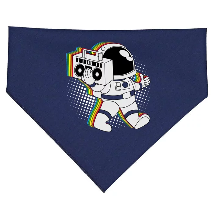 Space Astronaut Boombox USA-Made Doggie Bandana