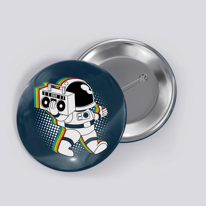 Space Astronaut Boombox Button