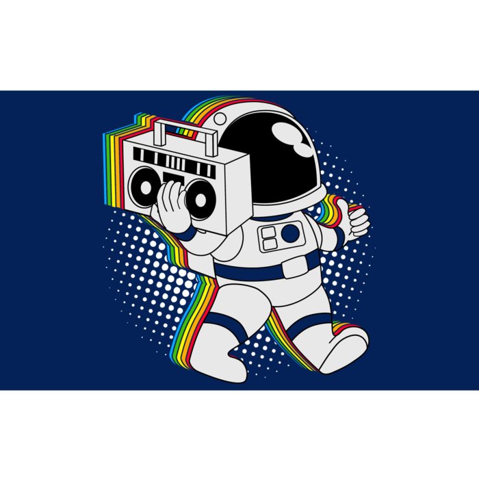 Space Astronaut Boombox Bumper Sticker