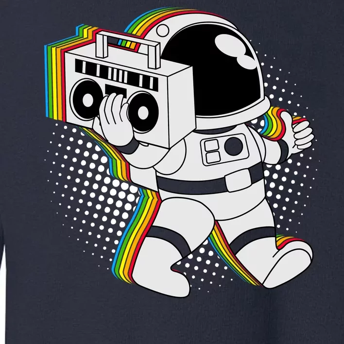 Space Astronaut Boombox Toddler Sweatshirt