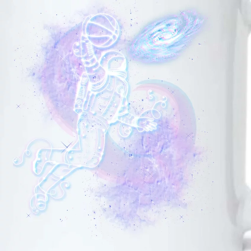 Space Astronaut Dunk Nebula Jam Black Color Changing Mug