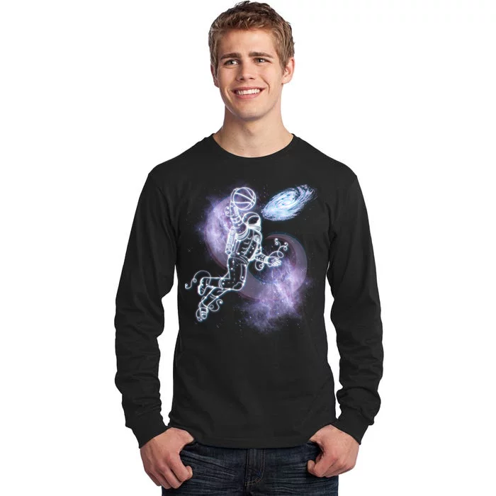 Space Astronaut Dunk Nebula Jam Tall Long Sleeve T-Shirt