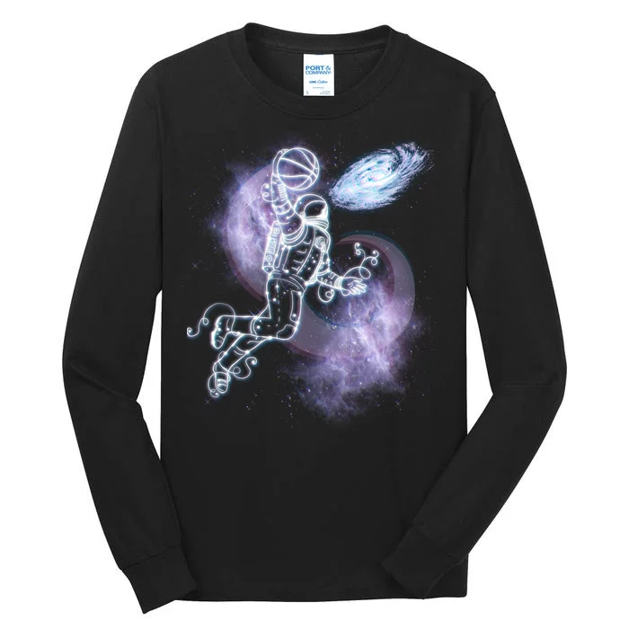 Space Astronaut Dunk Nebula Jam Tall Long Sleeve T-Shirt