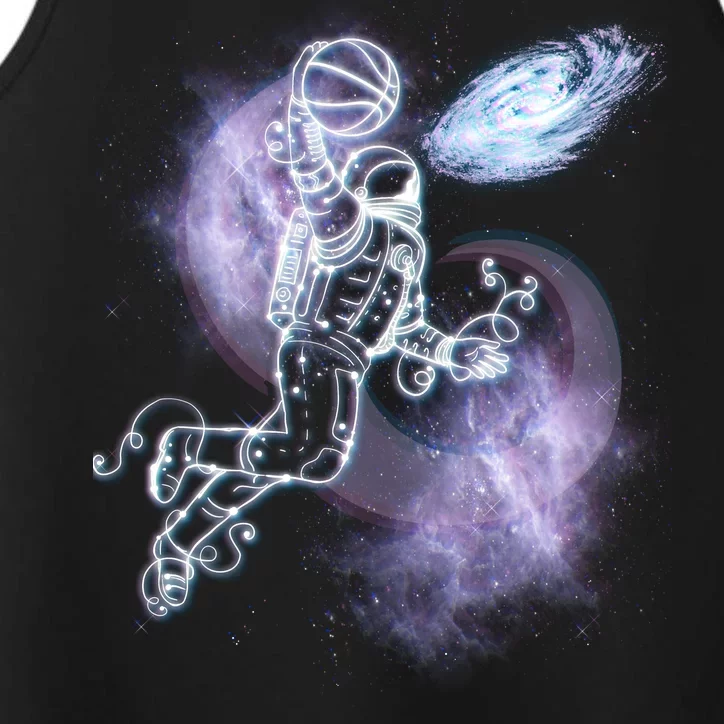 Space Astronaut Dunk Nebula Jam Performance Tank