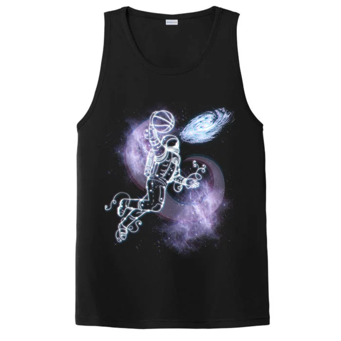 Space Astronaut Dunk Nebula Jam Performance Tank