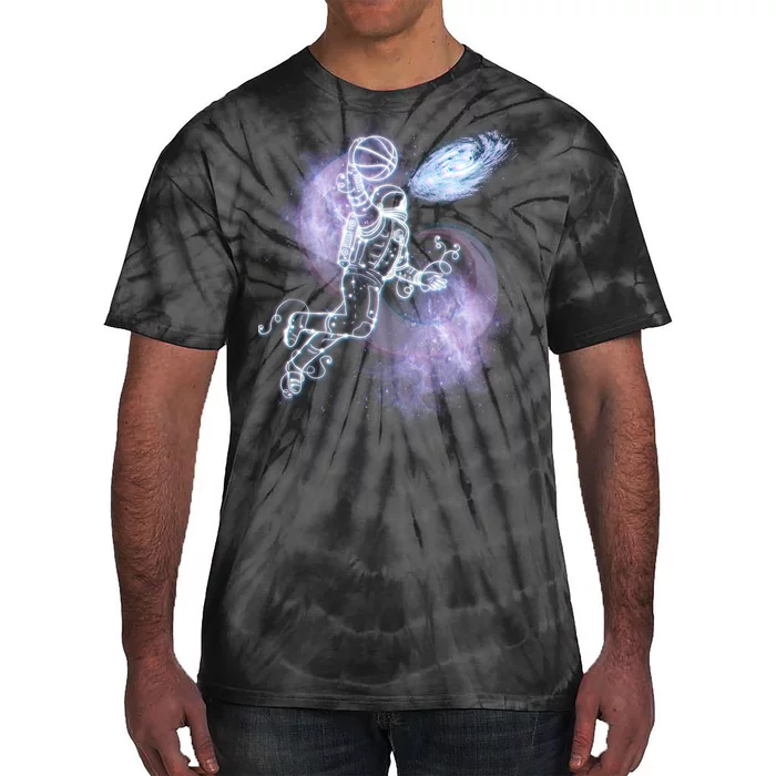 Space Astronaut Dunk Nebula Jam Tie-Dye T-Shirt