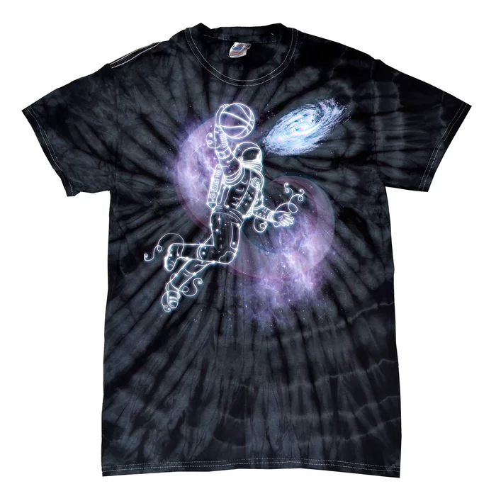 Space Astronaut Dunk Nebula Jam Tie-Dye T-Shirt