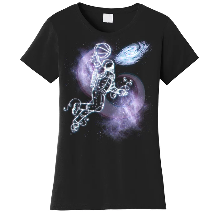 Space Astronaut Dunk Nebula Jam Women's T-Shirt