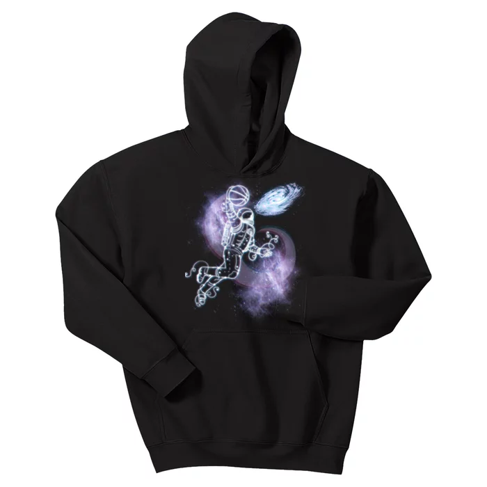 Space Astronaut Dunk Nebula Jam Kids Hoodie