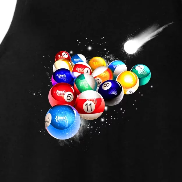 Space Billiards Ladies Tri-Blend Wicking Tank