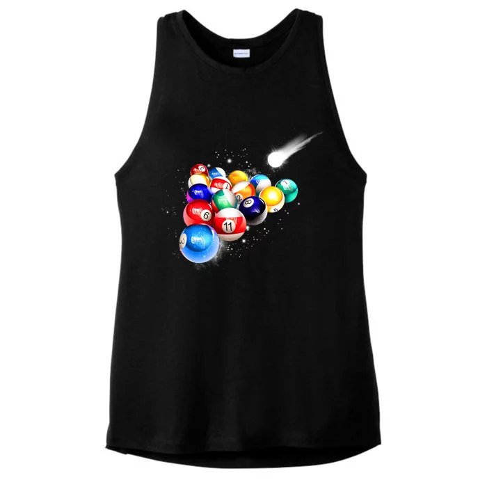 Space Billiards Ladies Tri-Blend Wicking Tank