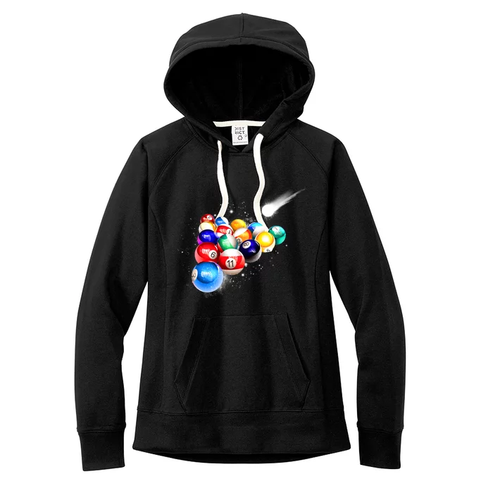 Space Billiards Women's Fleece Hoodie