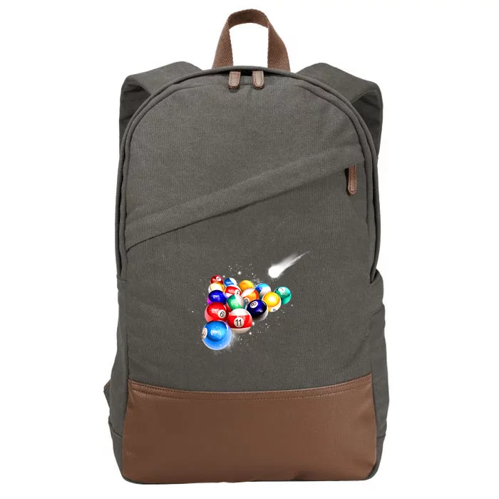 Space Billiards Cotton Canvas Backpack