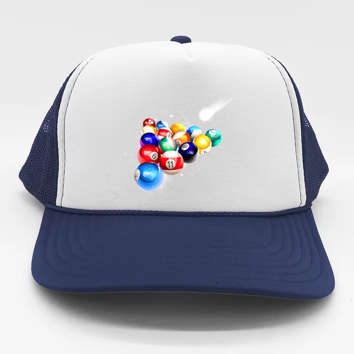 Space Billiards Trucker Hat