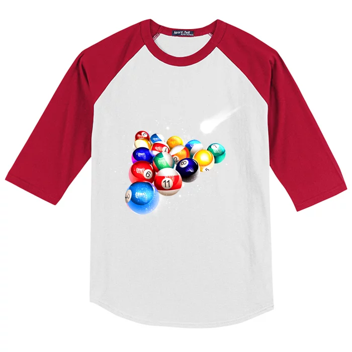 Space Billiards Kids Colorblock Raglan Jersey