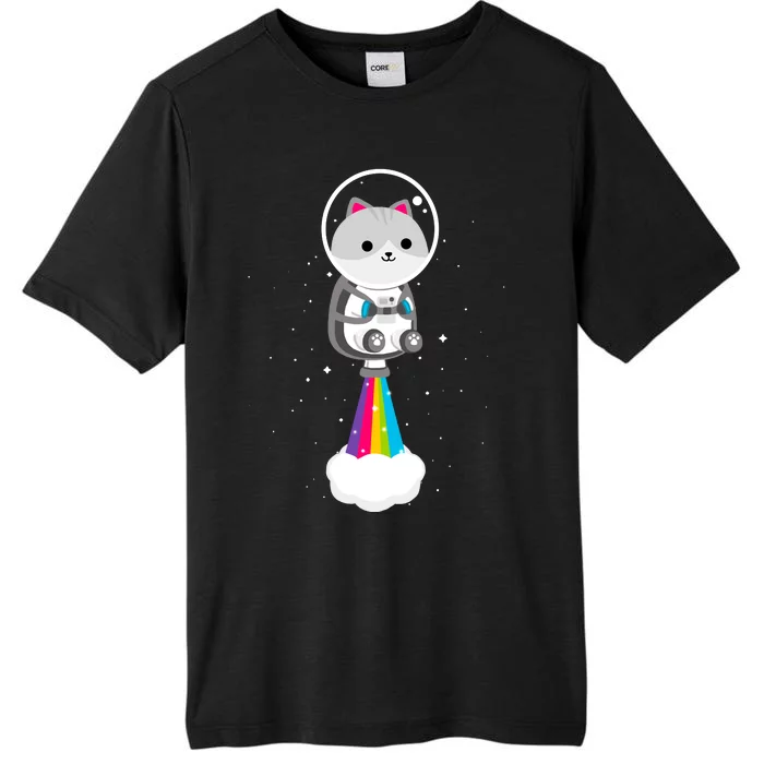 Space Cat Blasting Off ChromaSoft Performance T-Shirt