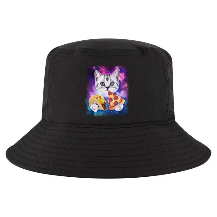 Space Cat Pizza And Tacos Cool Comfort Performance Bucket Hat