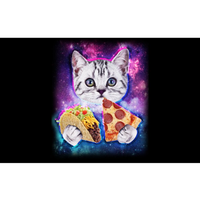 Space Cat Pizza And Tacos Bumper Sticker