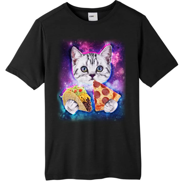 Space Cat Pizza And Tacos ChromaSoft Performance T-Shirt