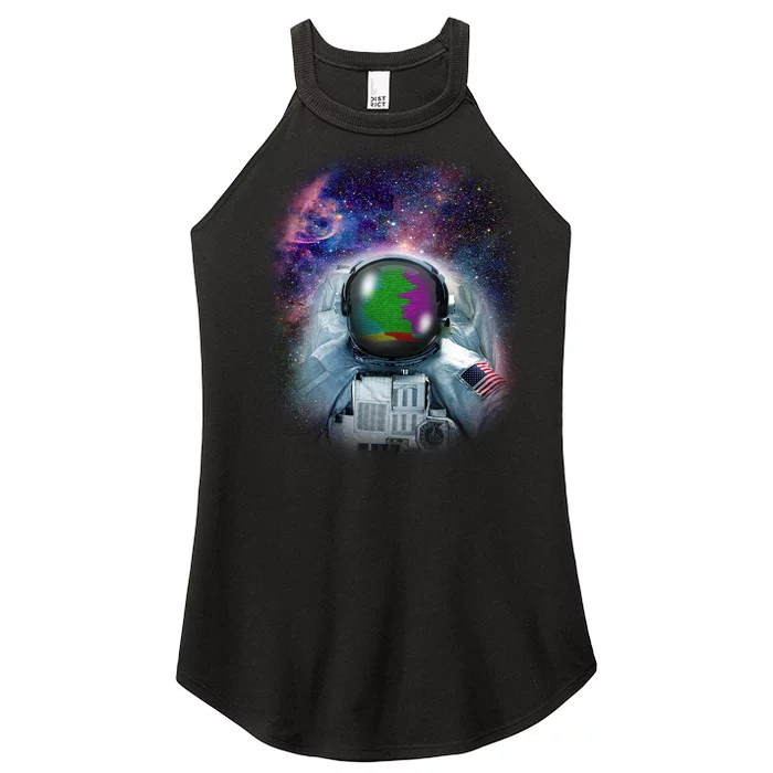 Space Channel Universe Women’s Perfect Tri Rocker Tank