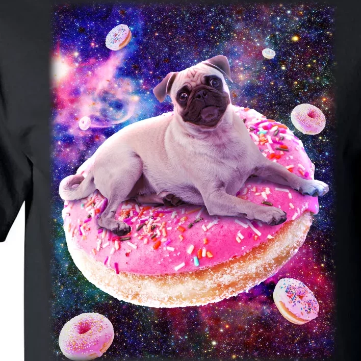 Space Donut Pug Tall T-Shirt