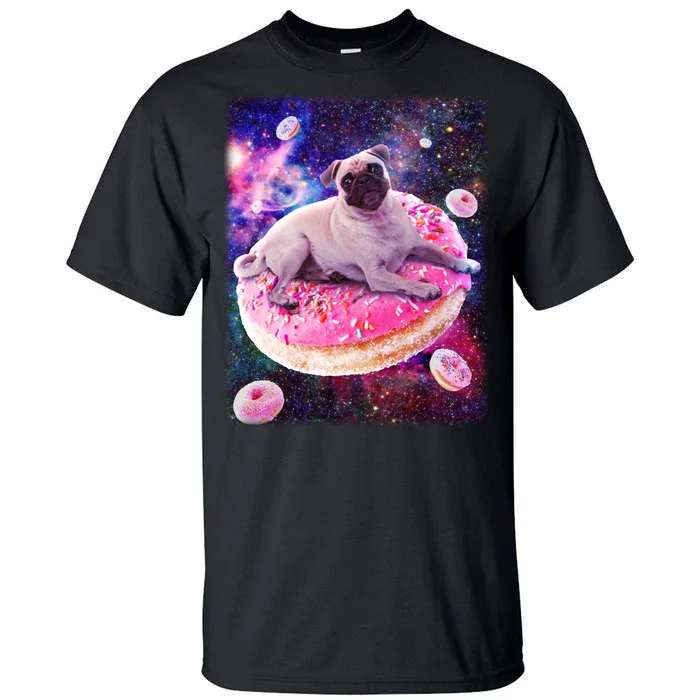 Space Donut Pug Tall T-Shirt