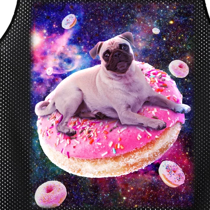 Space Donut Pug Mesh Reversible Basketball Jersey Tank