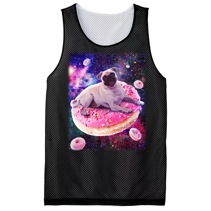 Space Donut Pug Mesh Reversible Basketball Jersey Tank