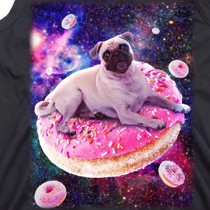 Space Donut Pug Tank Top