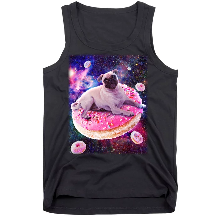 Space Donut Pug Tank Top