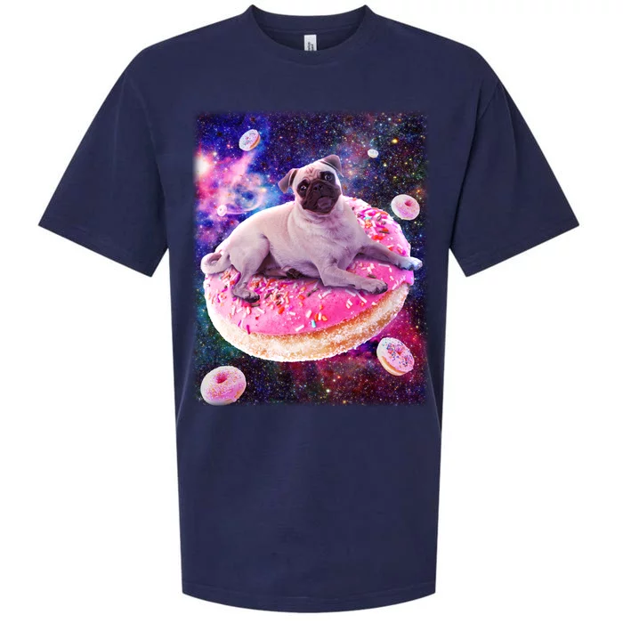 Space Donut Pug Sueded Cloud Jersey T-Shirt