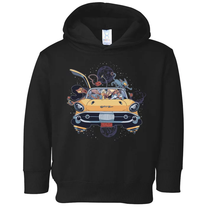 Space Family Cartoon Toddler Hoodie