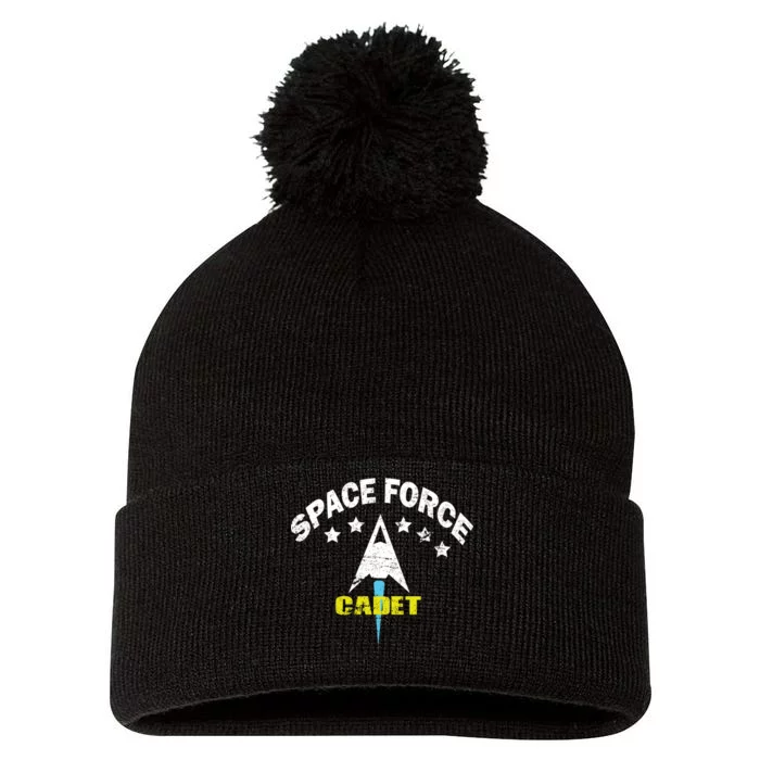 Space Force Cadet Pom Pom 12in Knit Beanie