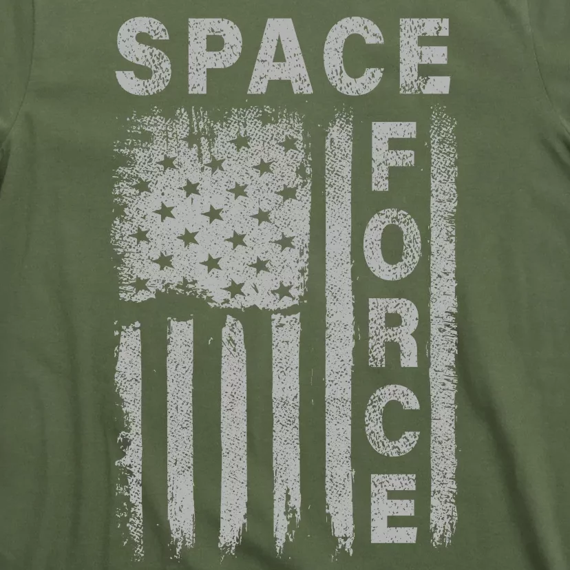 Space Force Grunge Flag T-Shirt