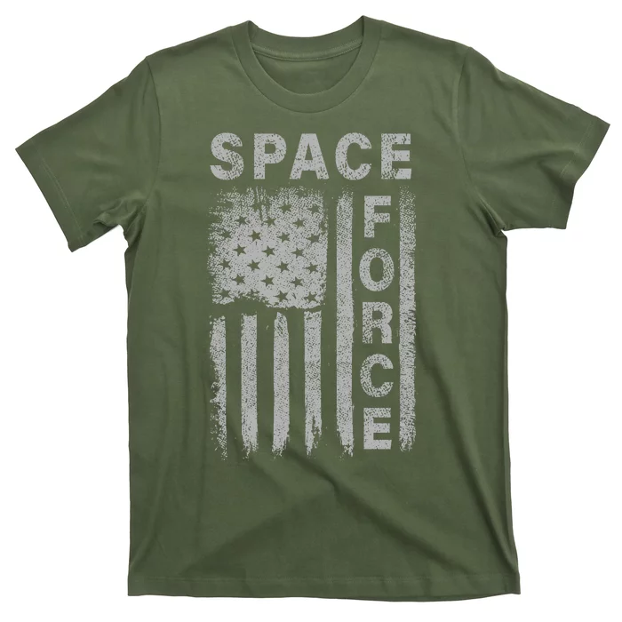 Space Force Grunge Flag T-Shirt