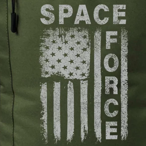 Space Force Grunge Flag Daily Commute Backpack