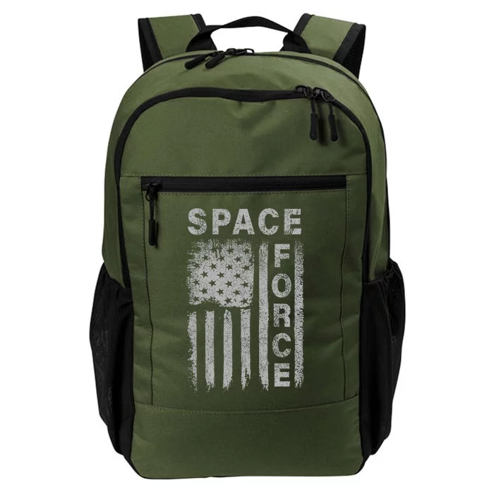 Space Force Grunge Flag Daily Commute Backpack