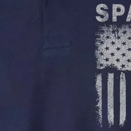 Space Force Grunge Flag Softstyle Adult Sport Polo