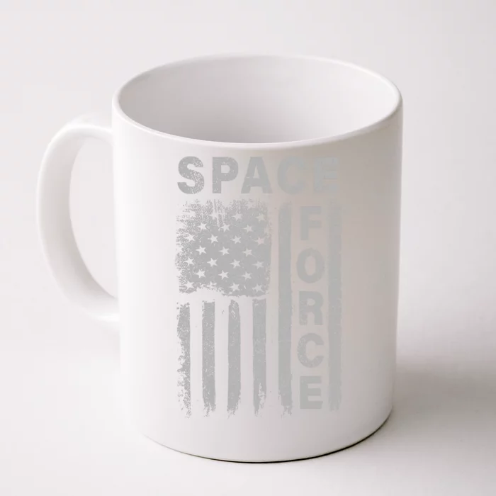 Space Force Grunge Flag Front & Back Coffee Mug