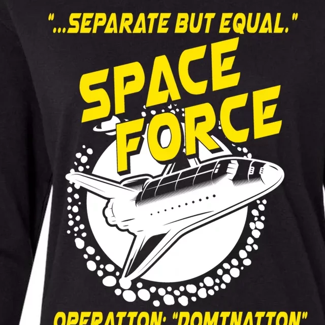 Space Force Operation Domination Womens Cotton Relaxed Long Sleeve T-Shirt