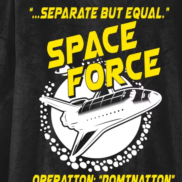 Space Force Operation Domination Hooded Wearable Blanket