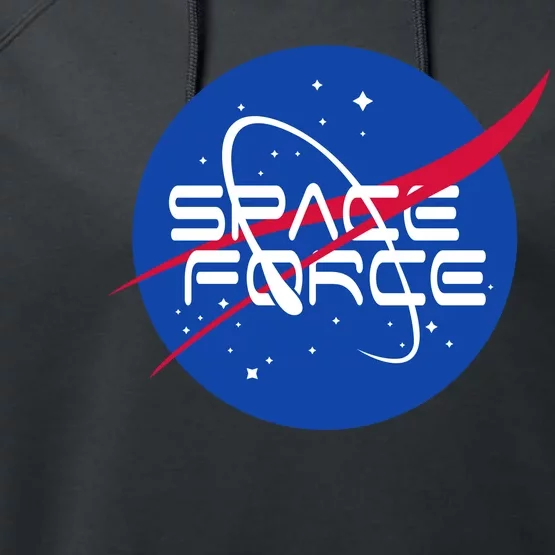 Space Force USA United States Logo Performance Fleece Hoodie