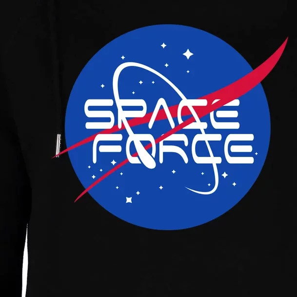 Space Force USA United States Logo Womens Funnel Neck Pullover Hood