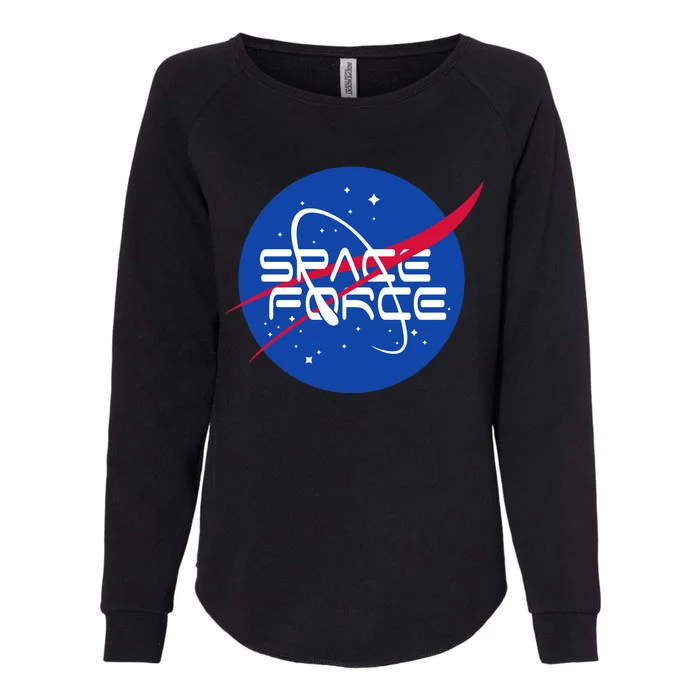 Space Force USA United States Logo Womens California Wash Sweatshirt