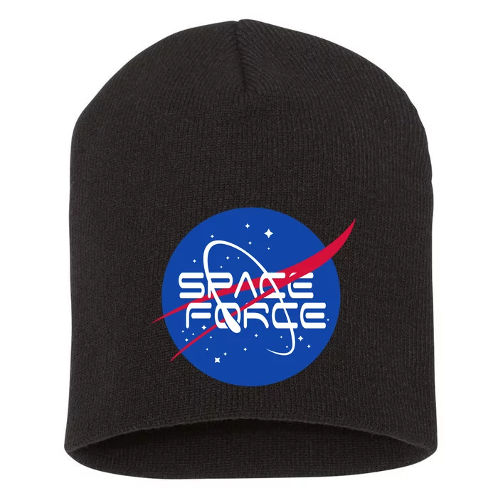 Space Force USA United States Logo Short Acrylic Beanie