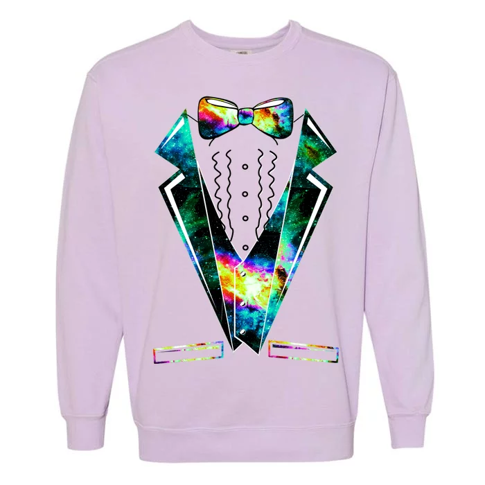 Space Galaxy Tuxedo Garment-Dyed Sweatshirt